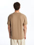 LC Waikiki Crew Neck Short Sleeve Men's Textured T-Shirt